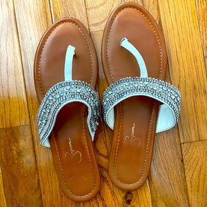 Jessica Simpson embellished sandals